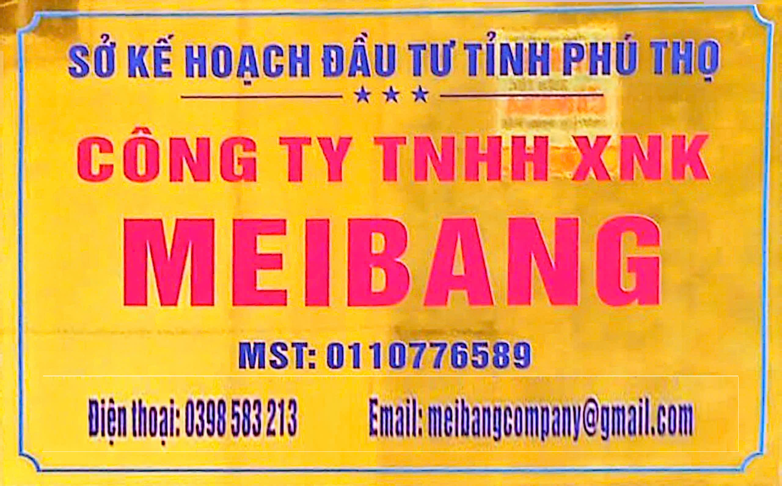 ảnh Công ty TNHH XNK MeiBang